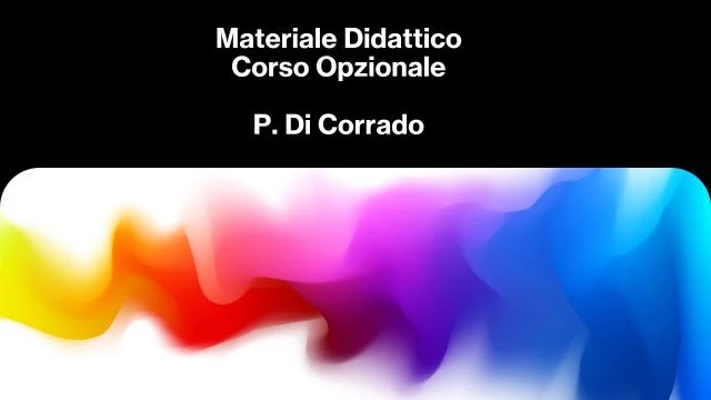 MATERIALE DIDATTICO PROF. DI CORRADO