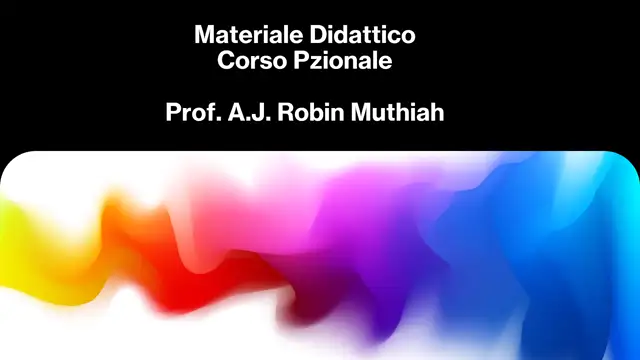 MATERIALE DIDATTICO P. ROBIN MUTHIAH