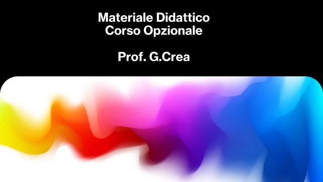 MATERIALE DIDATTICO PROF.G.CREA